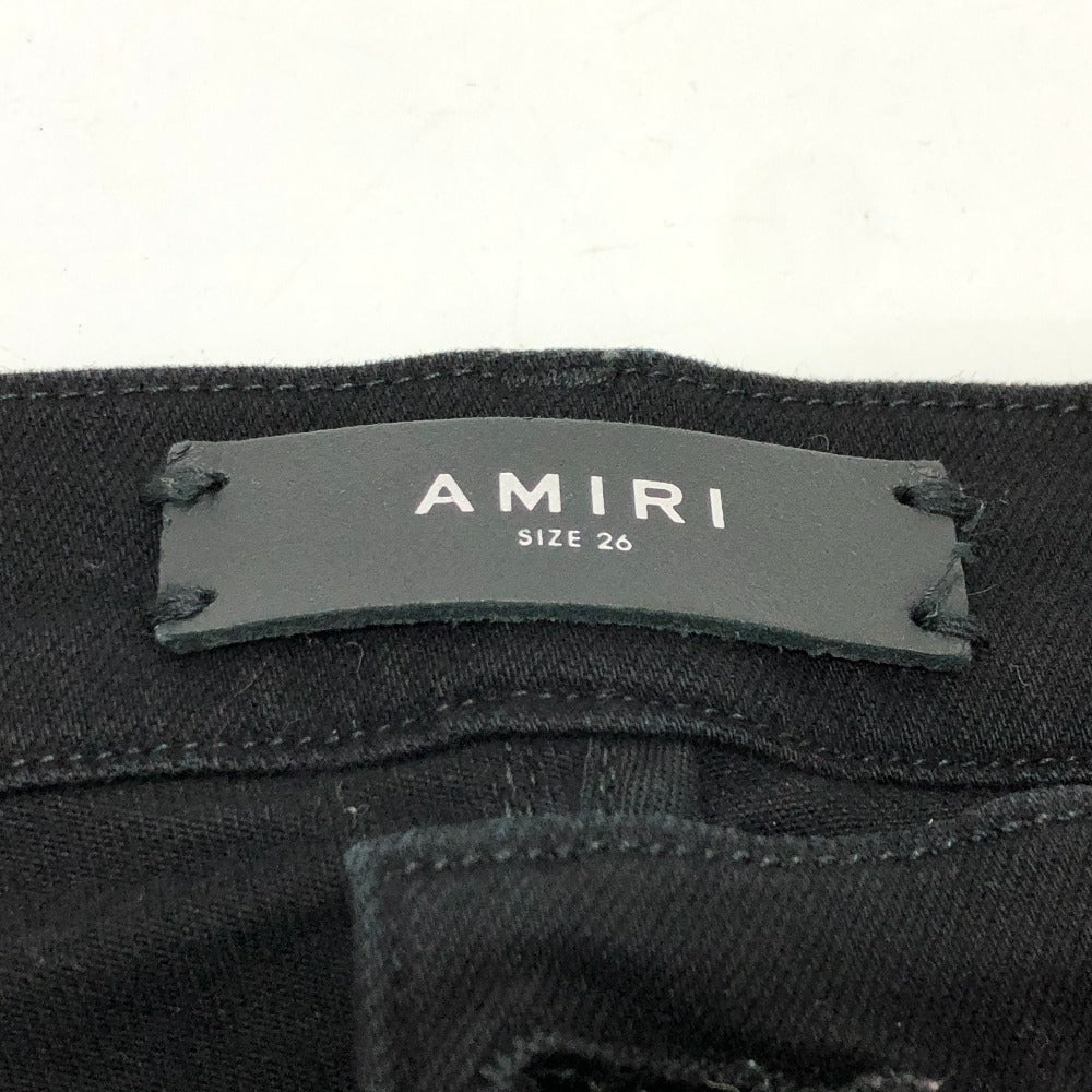 AMIRI Denim pants denim black Damage processing mens 26 Used Authentic