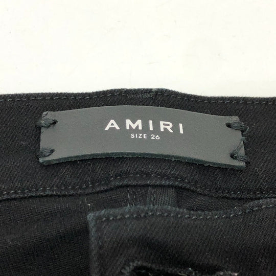 AMIRI Denim pants denim black Damage processing mens 26 Used Authentic