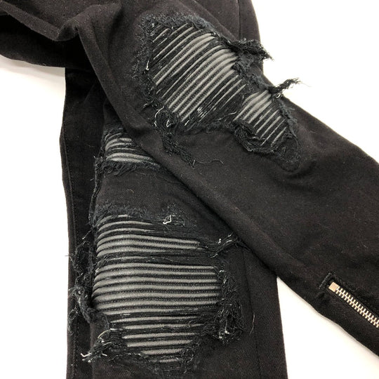 AMIRI Denim pants denim black Damage processing mens 26 Used Authentic
