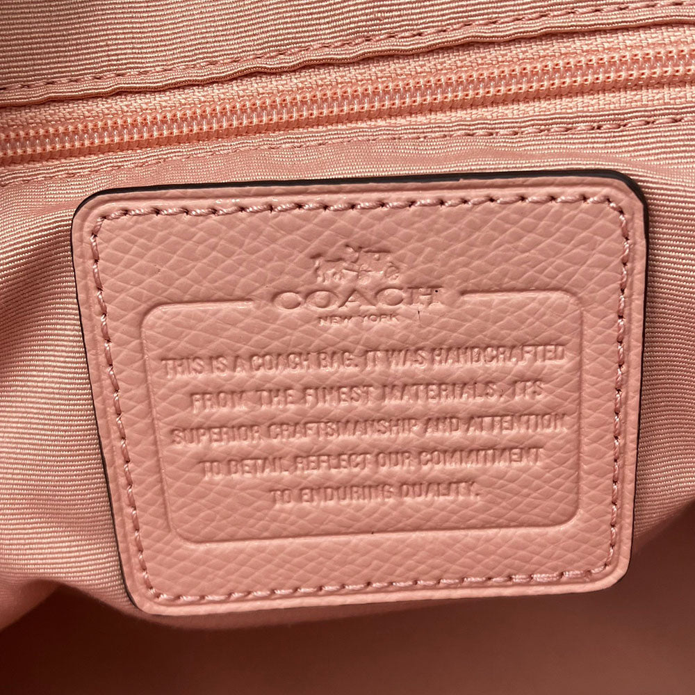 COACH Handbag F33909 leather pink Women Used Authentic