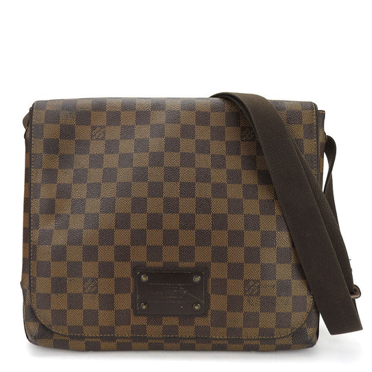 LOUIS VUITTON Shoulder Bag N51211 Damier Brown Brooklyn MM
