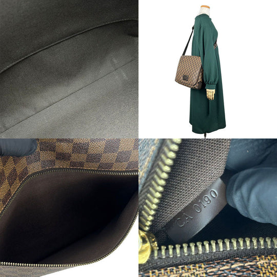 LOUIS VUITTON Shoulder Bag N51211 Damier Brown Brooklyn MM