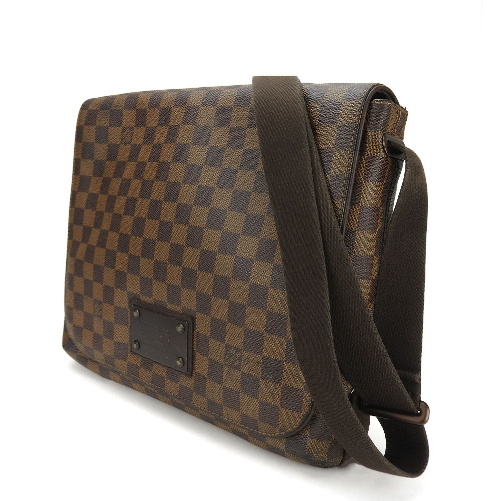 LOUIS VUITTON Shoulder Bag N51211 Damier Brown Brooklyn MM