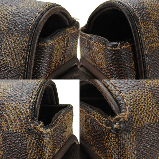 LOUIS VUITTON Shoulder Bag N51211 Damier Brown Brooklyn MM