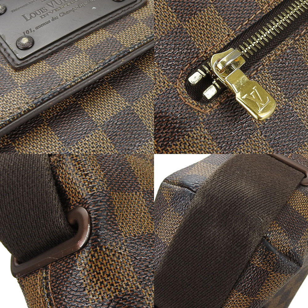 LOUIS VUITTON Shoulder Bag N51211 Damier Brown Brooklyn MM