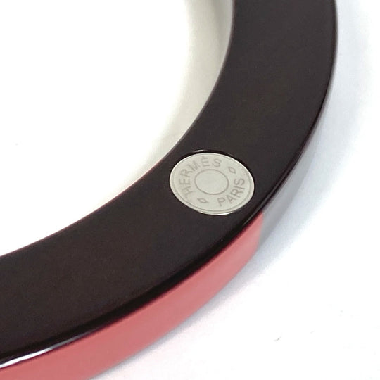HERMES Bangle Wood, Lacquer Brown x Pink x Gray Accessories Bracelets Serie Wood Crudsell Women Used Authentic