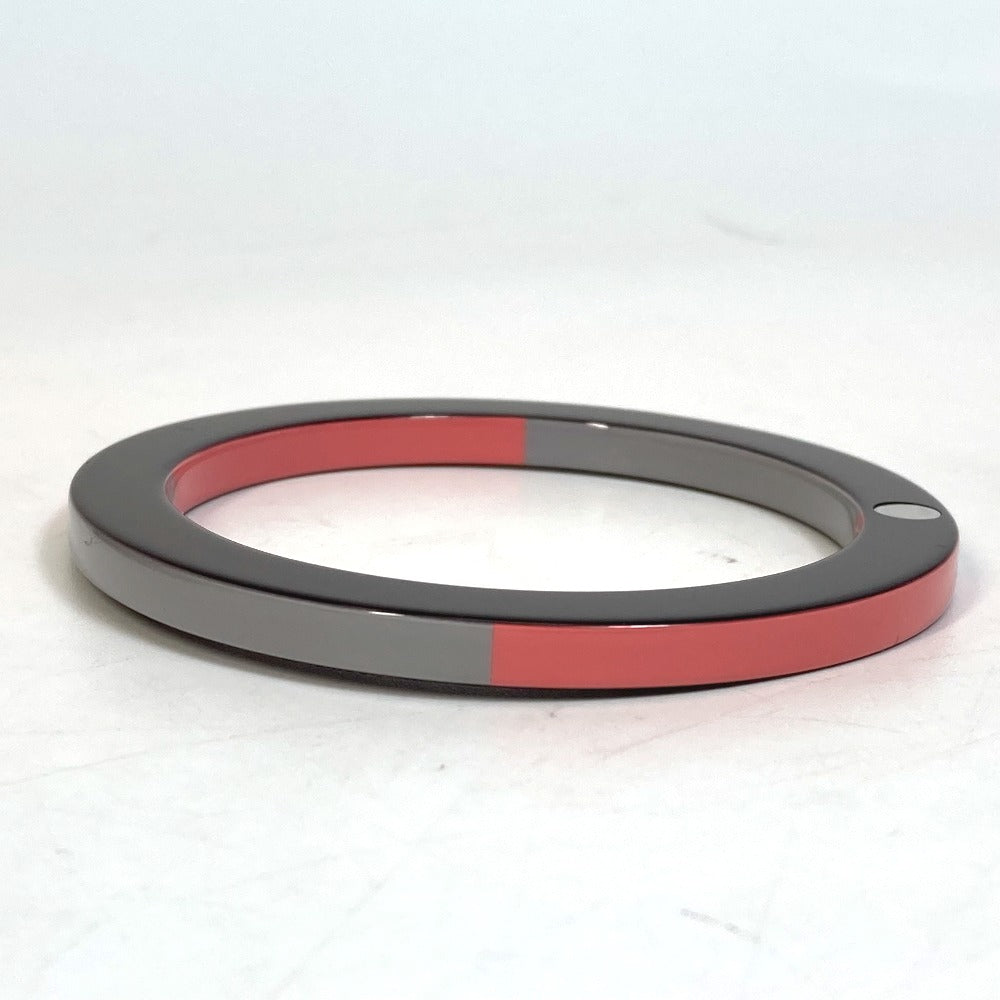 HERMES Bangle Wood, Lacquer Brown x Pink x Gray Accessories Bracelets Serie Wood Crudsell Women Used Authentic