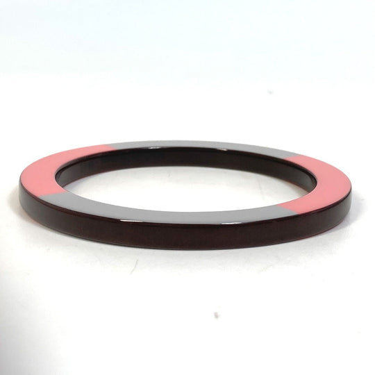 HERMES Bangle Wood, Lacquer Brown x Pink x Gray Accessories Bracelets Serie Wood Crudsell Women Used Authentic