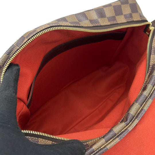 LOUIS VUITTON Shoulder Bag N45255 Damier Brown Naviglio mens Used Authentic