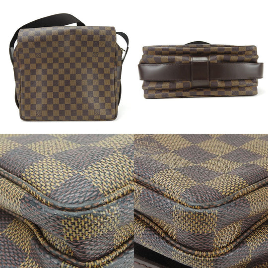 LOUIS VUITTON Shoulder Bag N45255 Damier Brown Naviglio mens Used Authentic