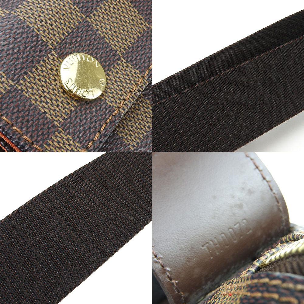 LOUIS VUITTON Shoulder Bag N45255 Damier Brown Naviglio mens Used Authentic
