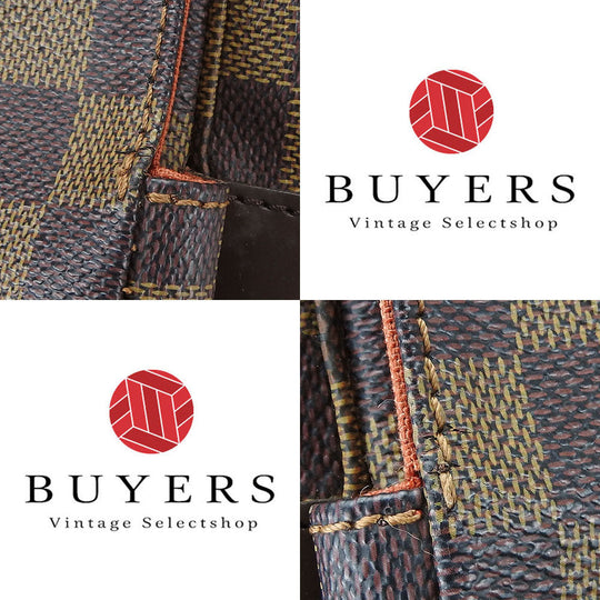LOUIS VUITTON Shoulder Bag N45255 Damier Brown Naviglio mens Used Authentic