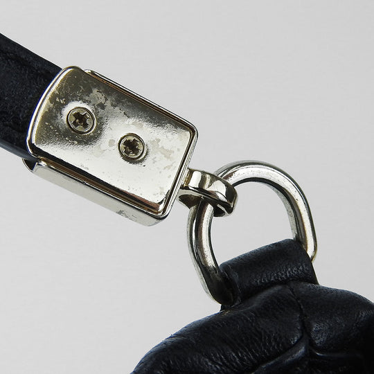 COACH Tote Bag 25627 leather black Madison Gathered Twist Women Used Authentic