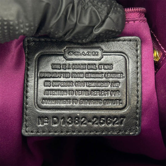 COACH Tote Bag 25627 leather black Madison Gathered Twist Women Used Authentic