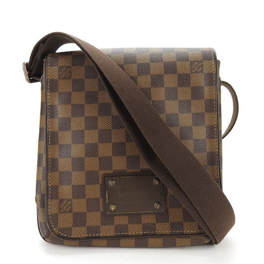 LOUIS VUITTON Shoulder Bag N51210 Damier Brown Damier Brooklyn PM unisex(Unisex) Used Authentic