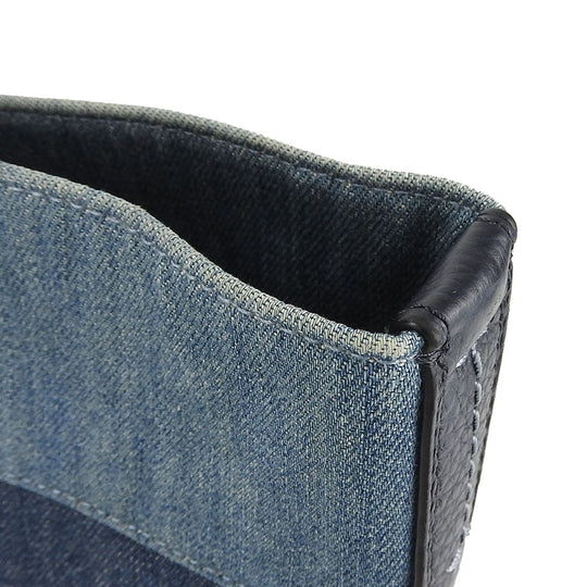 COACH Tote Bag 91131 denim blue Women Used Authentic