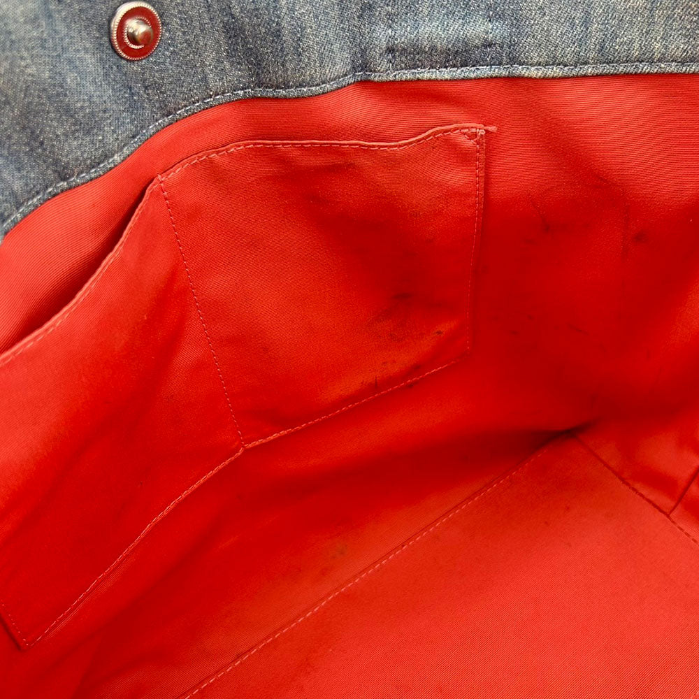 COACH Tote Bag 91131 denim blue Women Used Authentic