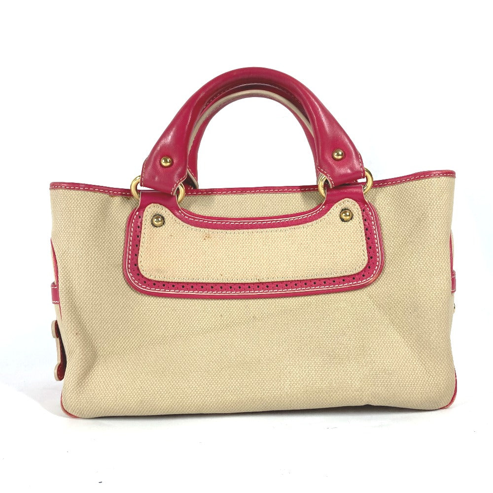 CELINE Handbag canvas pink Boogie bag triomph Women Used Authentic