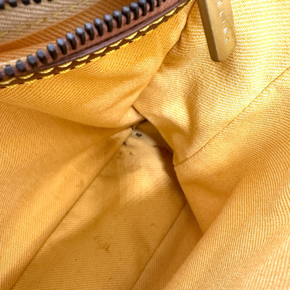 CELINE Handbag Canvas / leather Orange Macadam Boogie bag