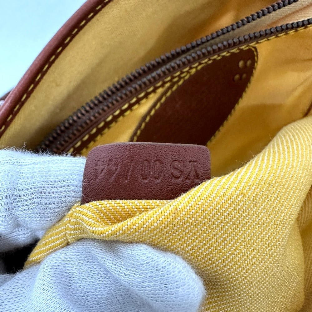 CELINE Handbag Canvas / leather Orange Macadam Boogie bag