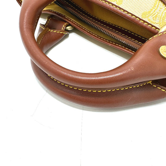 CELINE Handbag Canvas / leather Orange Macadam Boogie bag