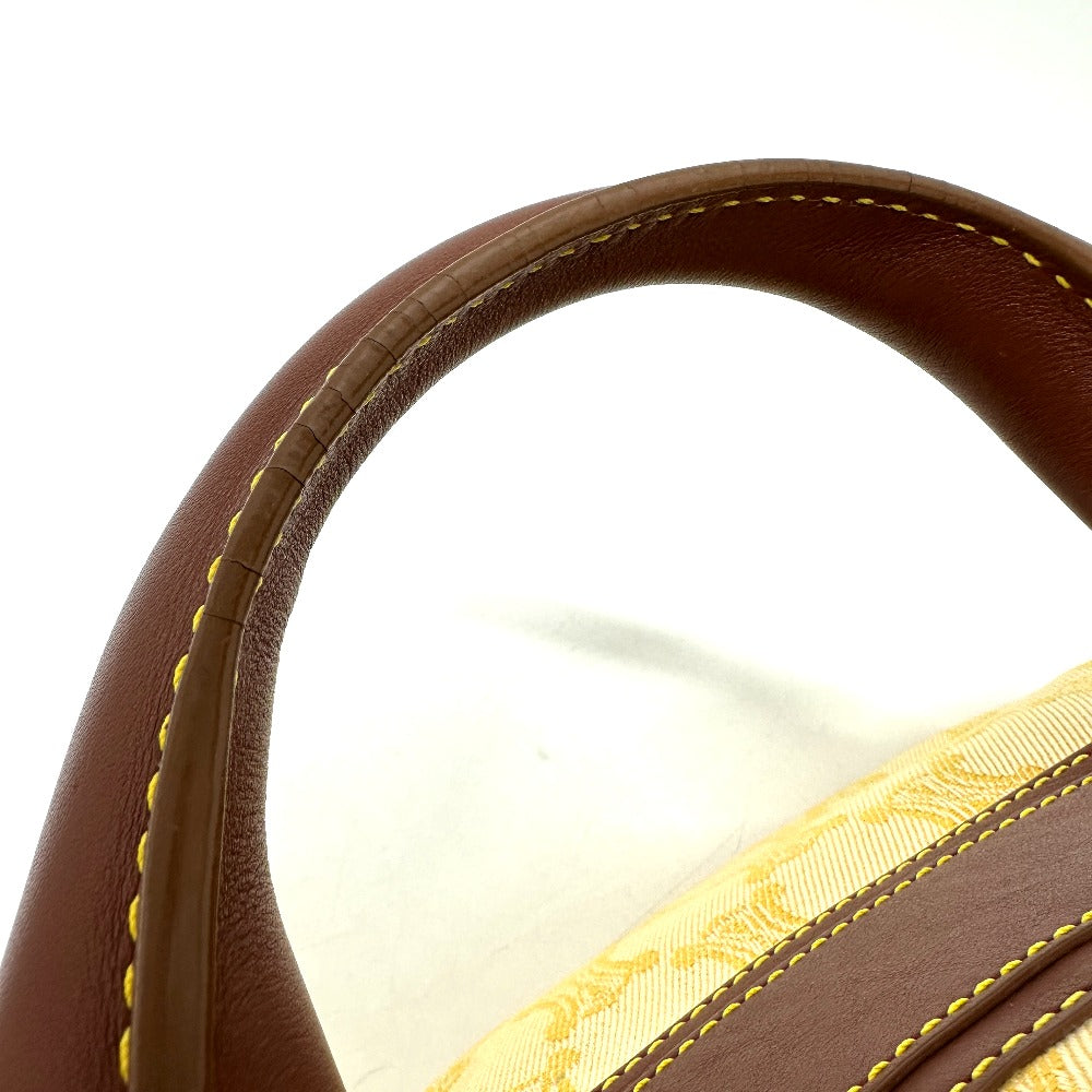 CELINE Handbag Canvas / leather Orange Macadam Boogie bag