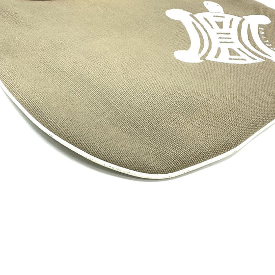 CELINE Shoulder Bag Canvas / leather beige Macadam