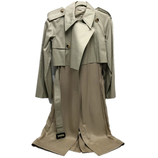 CELINE trench coat 28V36-6073 cotton beige Trench coat mastic Double face Women 34 Used Authentic