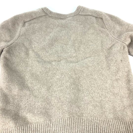 CELINE sweater Wool / cashmere beige Macadam Triomphe Women XXL Used Authentic