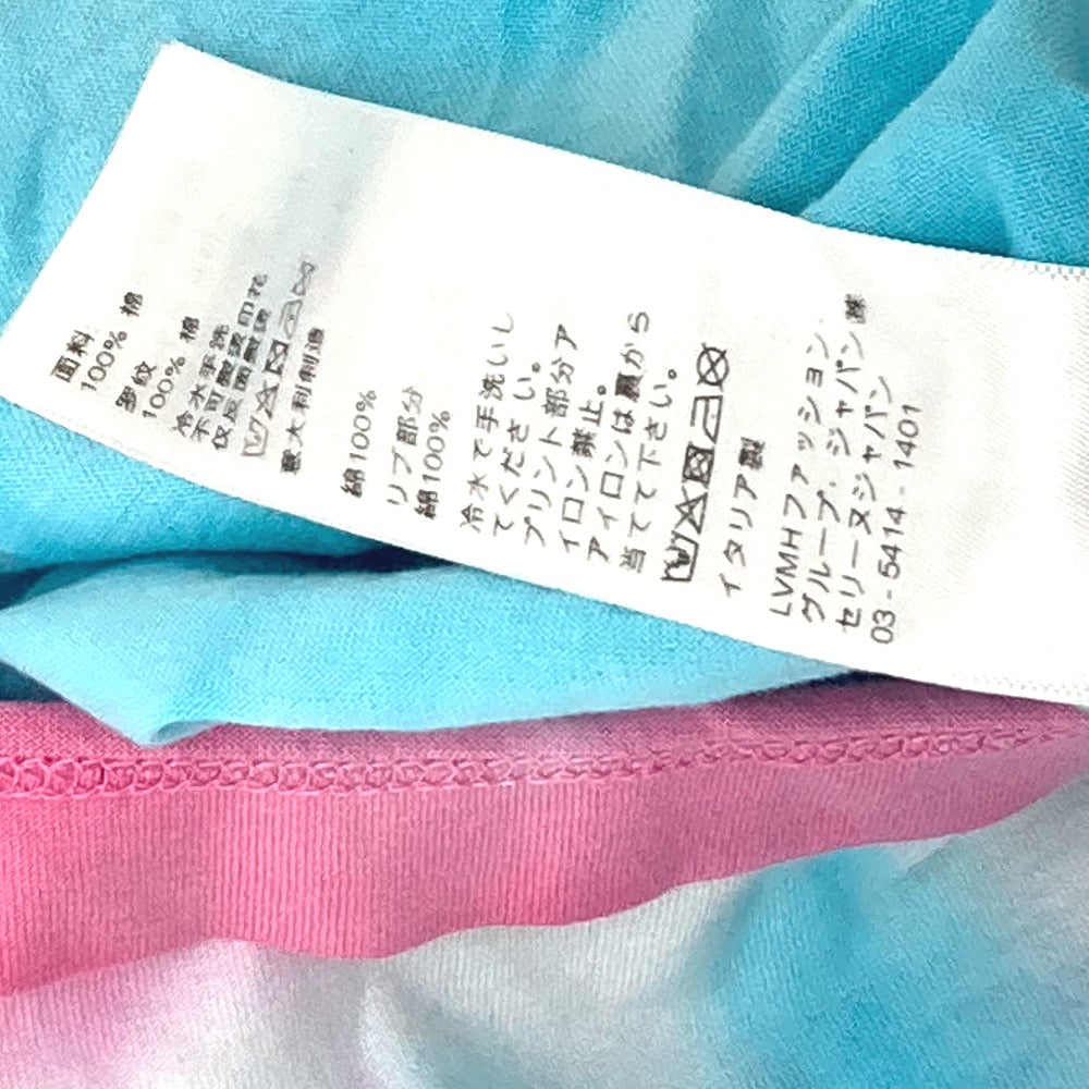 CELINE Short sleeve T-shirt 2X687956‚l cotton multicolor Stud logo printed loose Women ‚l Used Authentic