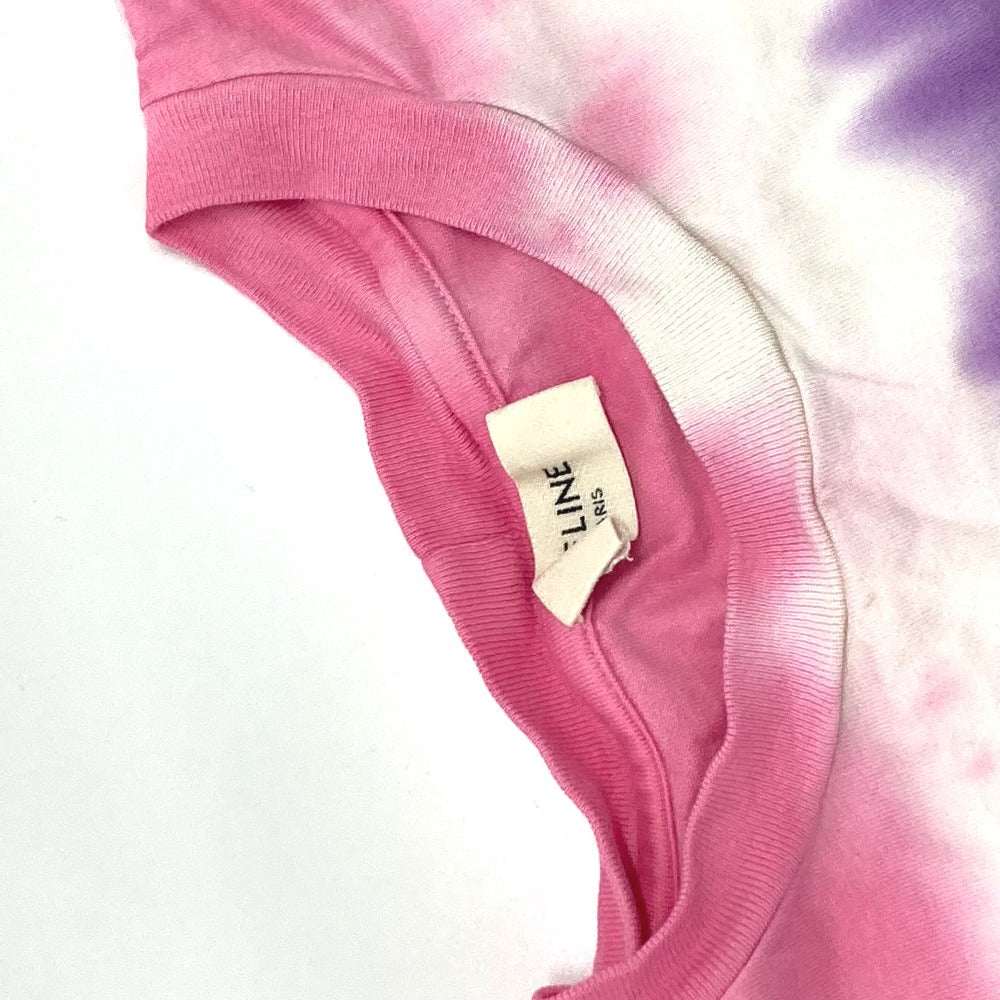 CELINE Short sleeve T-shirt 2X687956‚l cotton multicolor Stud logo printed loose Women ‚l Used Authentic