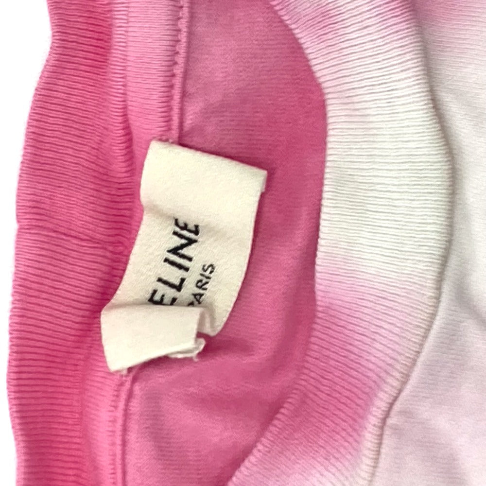 CELINE Short sleeve T-shirt 2X687956‚l cotton multicolor Stud logo printed loose Women ‚l Used Authentic
