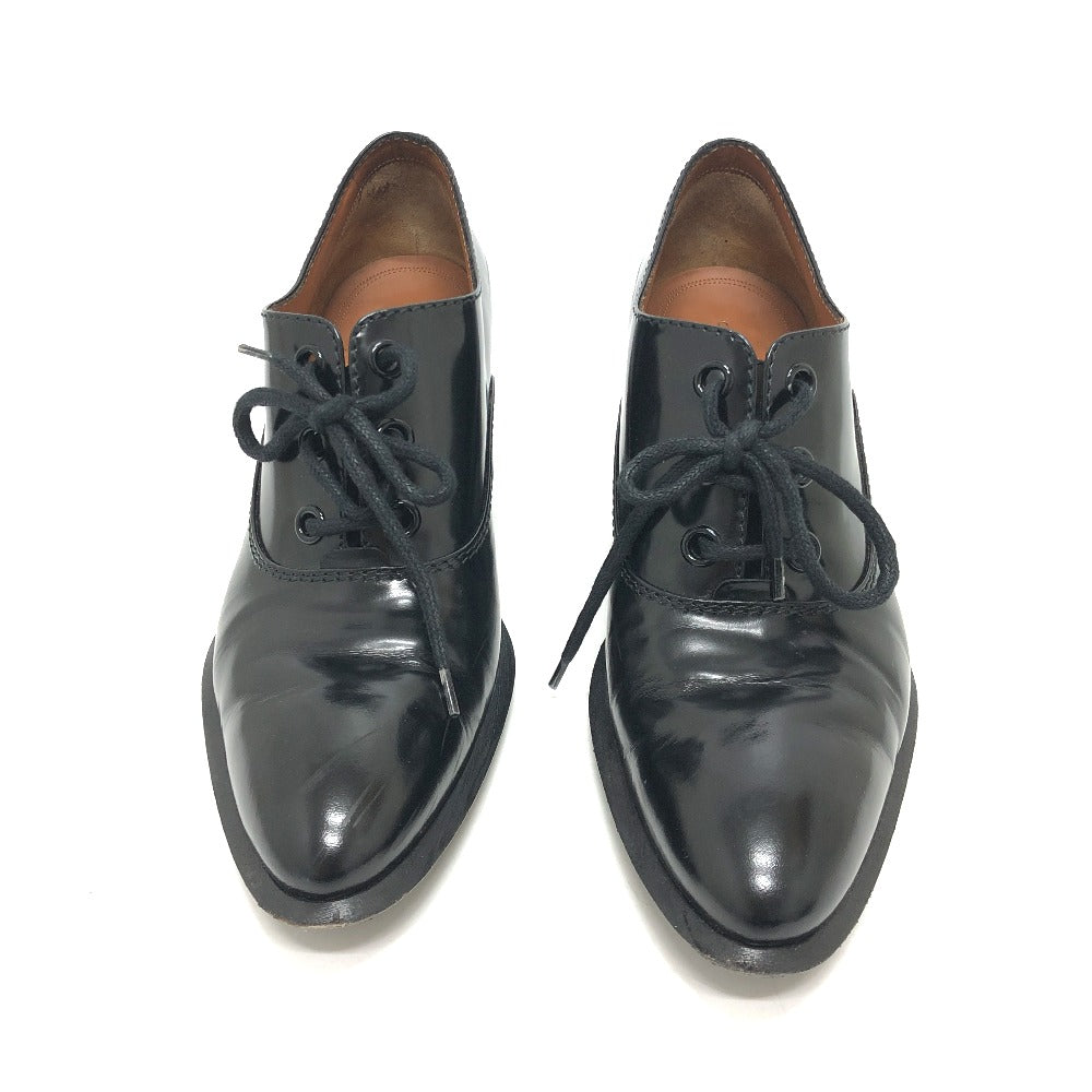 CELINE loafers leather black dress 38