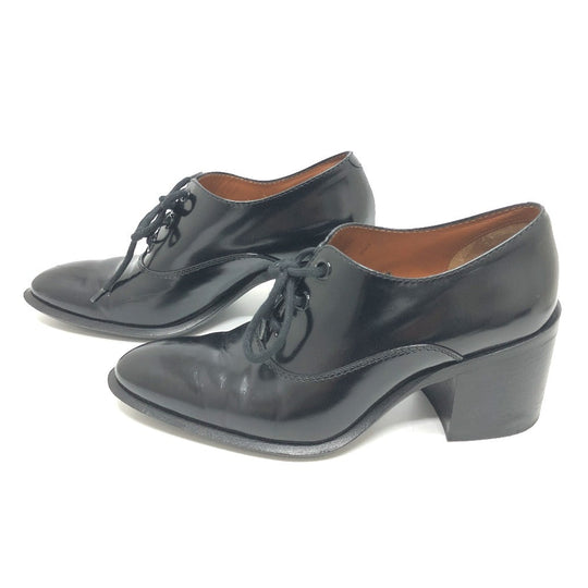 CELINE loafers leather black dress 38