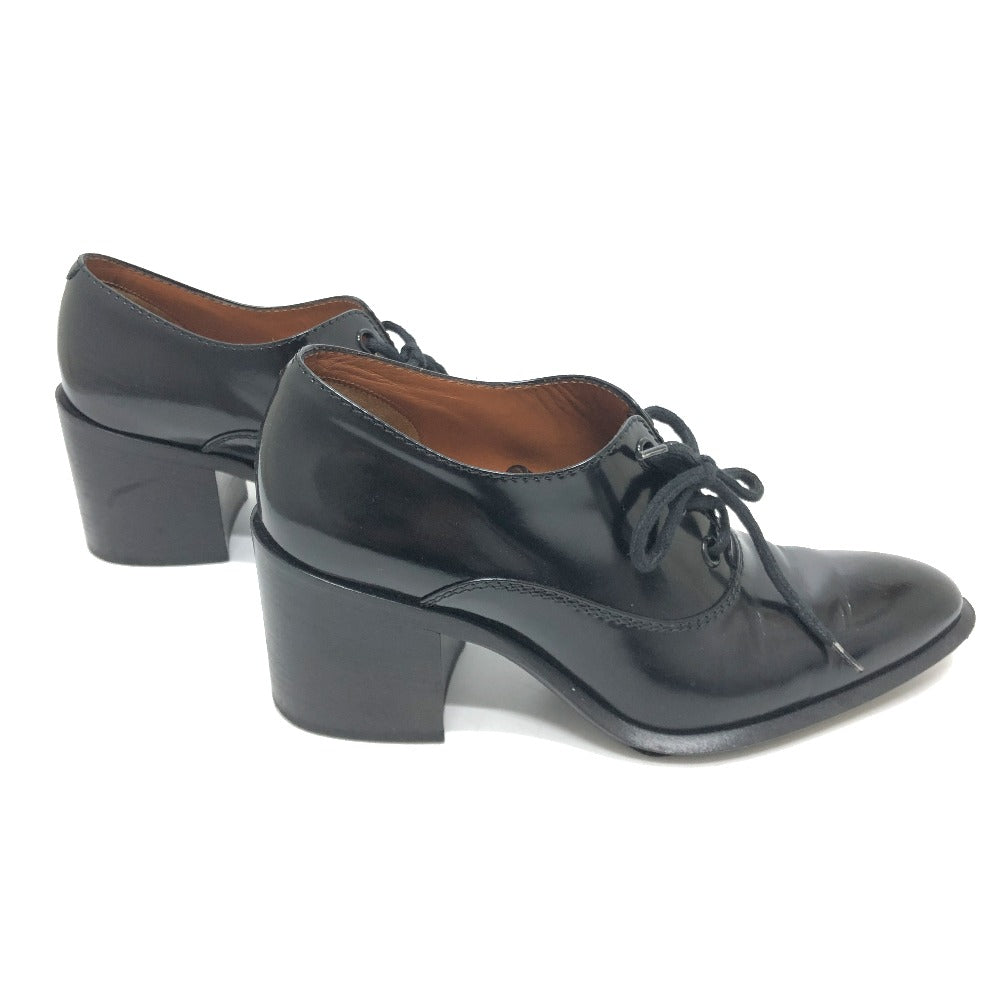 CELINE loafers leather black dress 38