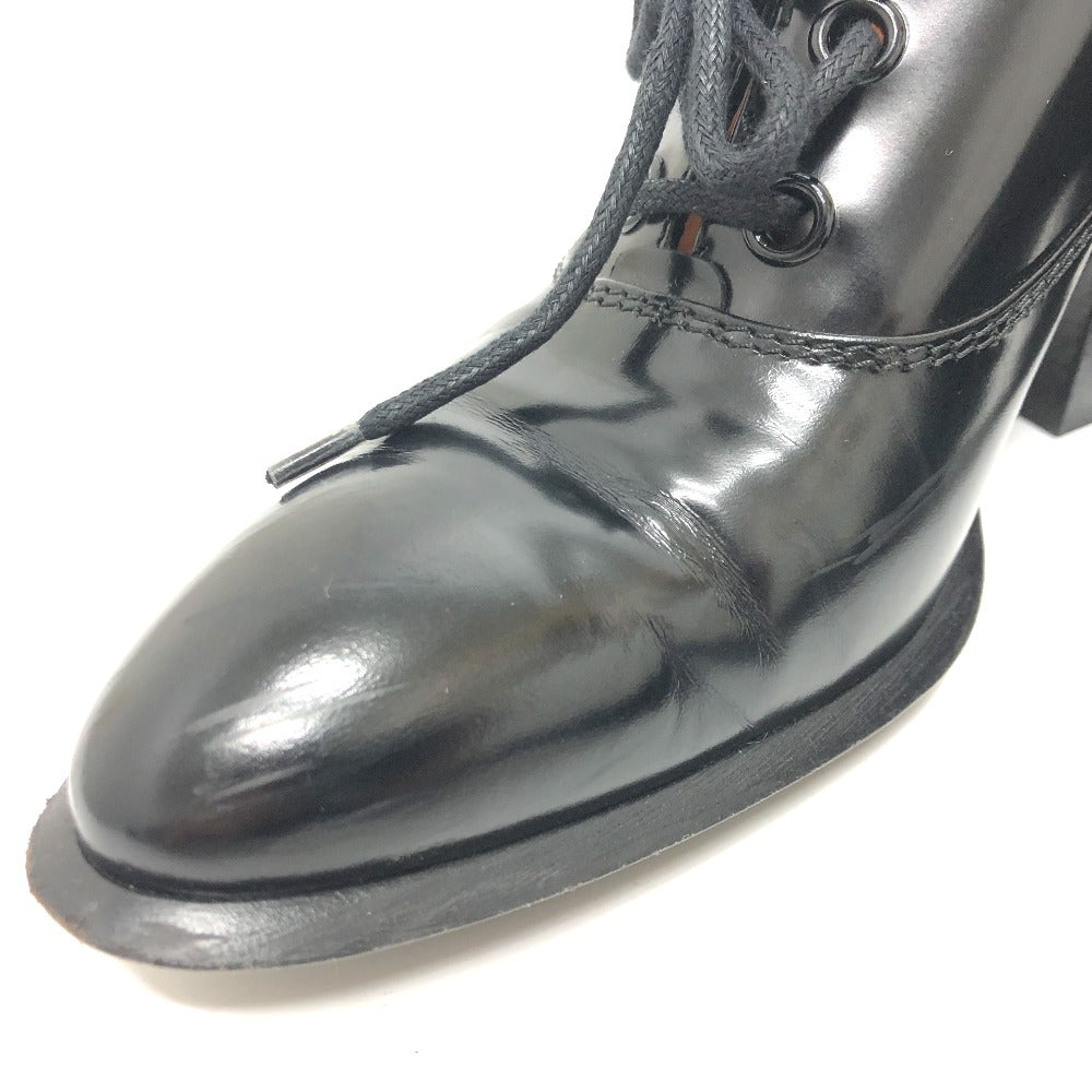 CELINE loafers leather black dress 38