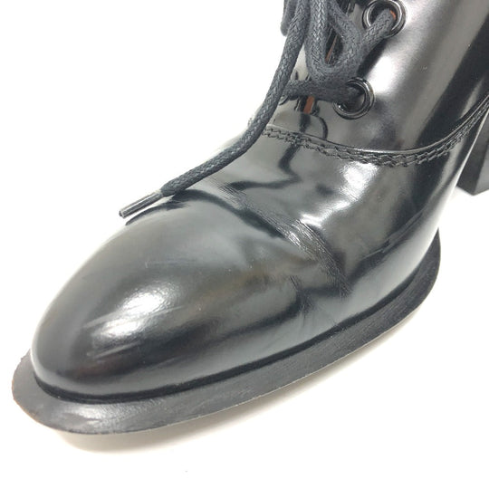 CELINE loafers leather black dress 38