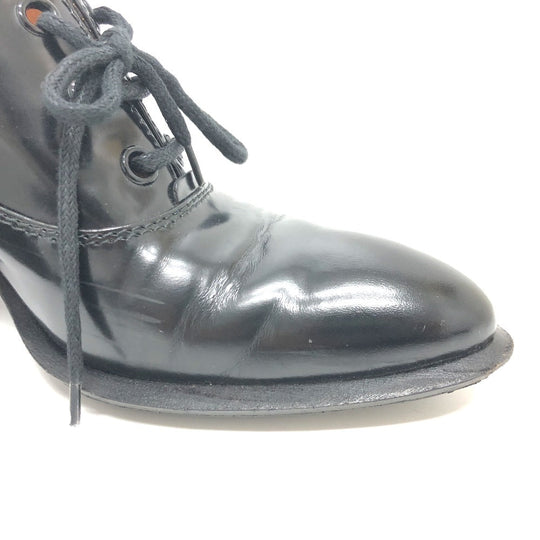CELINE loafers leather black dress 38