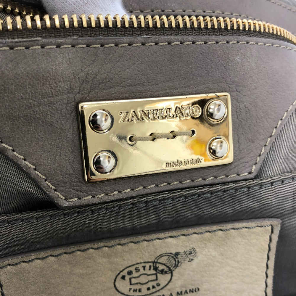 ZANELLATO Shoulder Bag leather Brown POSTINA POSTINA Women Used Authentic