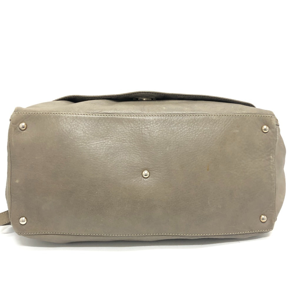 ZANELLATO Shoulder Bag leather Brown POSTINA POSTINA Women Used Authentic