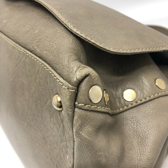 ZANELLATO Shoulder Bag leather Brown POSTINA POSTINA Women Used Authentic