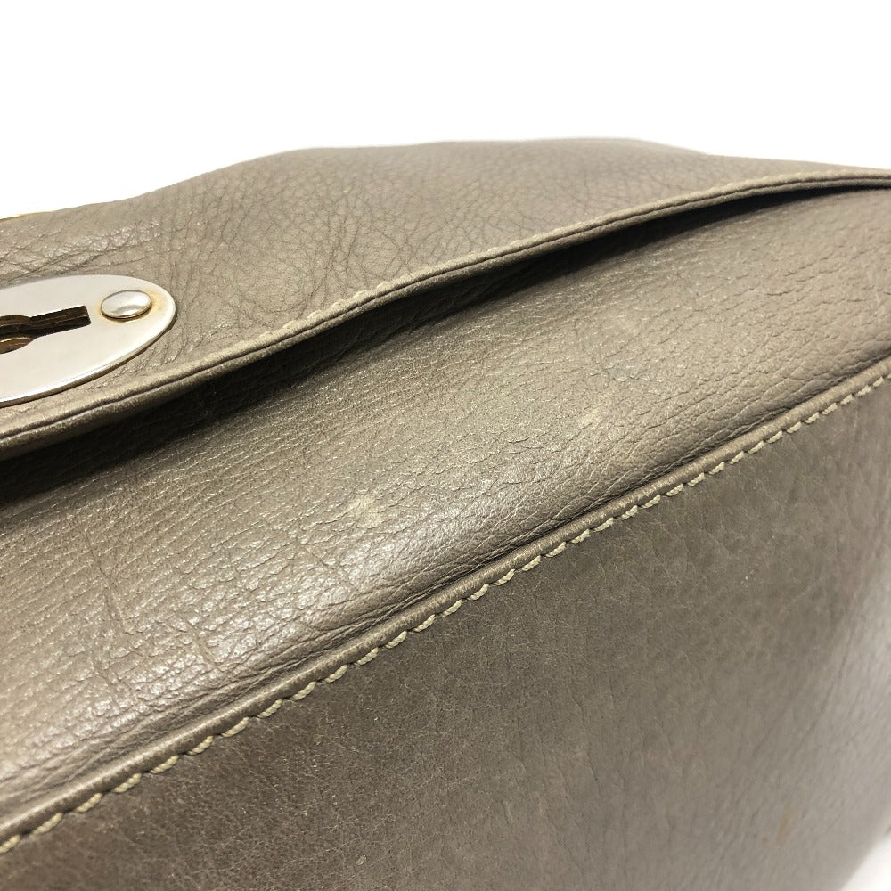 ZANELLATO Shoulder Bag leather Brown POSTINA POSTINA Women Used Authentic
