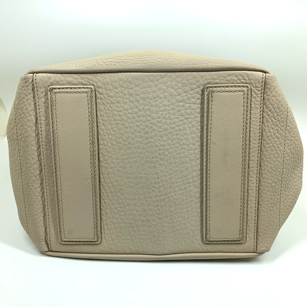 CELINE Handbag leather beige Old logo Mini Boston