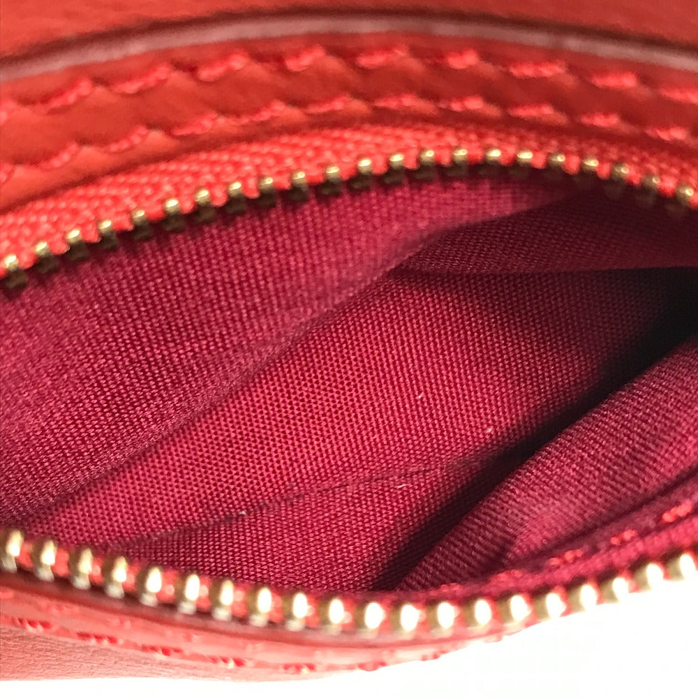 CELINE Handbag 168243 leather Red Nano Shopper Luggage Women Used Authentic