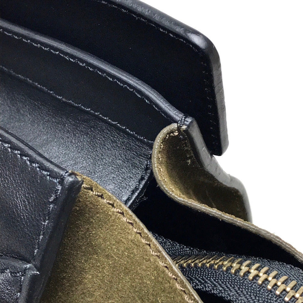 CELINE Tote Bag 165213 Suede / leather khaki Luggage mini shopper Women Used Authentic