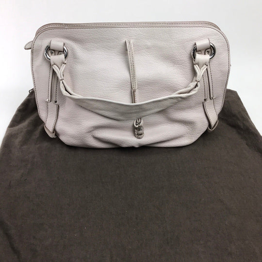 CELINE Handbag leather Light pink Bittersweet Women Used Authentic