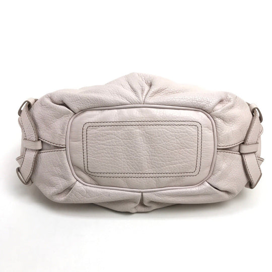 CELINE Handbag leather Light pink Bittersweet Women Used Authentic