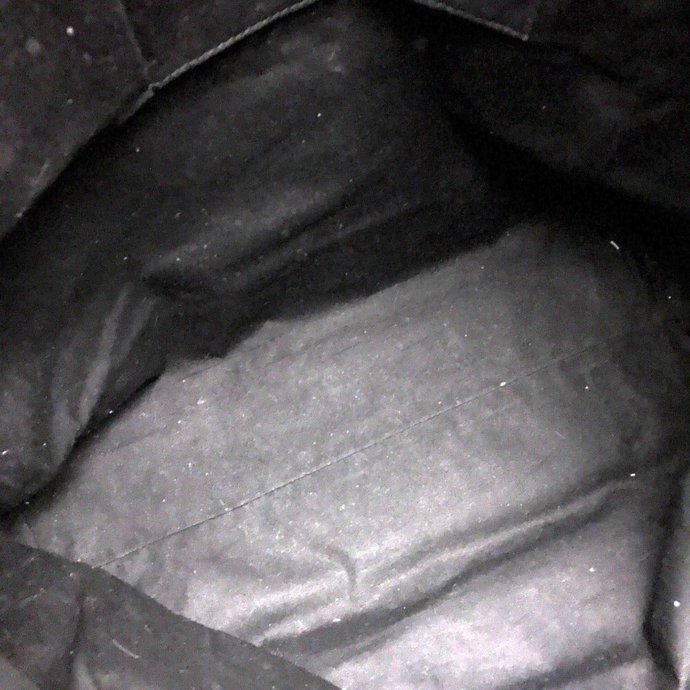 CELINE Tote Bag Linen canvas, leather Beige x black Women Women Used Authentic