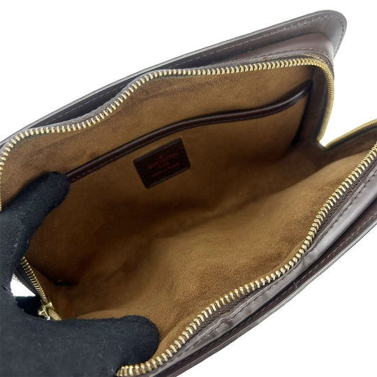 LOUIS VUITTON business bag N51993 Damier Brown Saint Louis mens Used Authentic