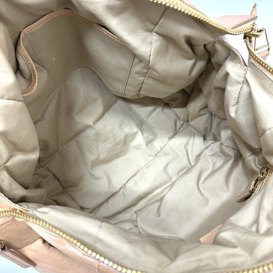 CELINE Handbag leather beige
